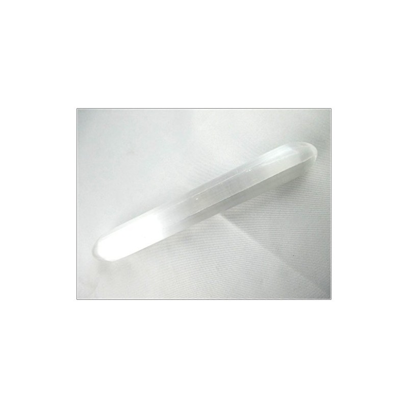 Jet International Fantastic Selenite Smooth Wand 6 Inches Approx. 100