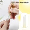 BEZOX 2 Pieces Glass Cuticle Pusher - Double Ended Manicure