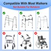 Walker Basket Bag with Cup Holder, Foldable Walker Bag