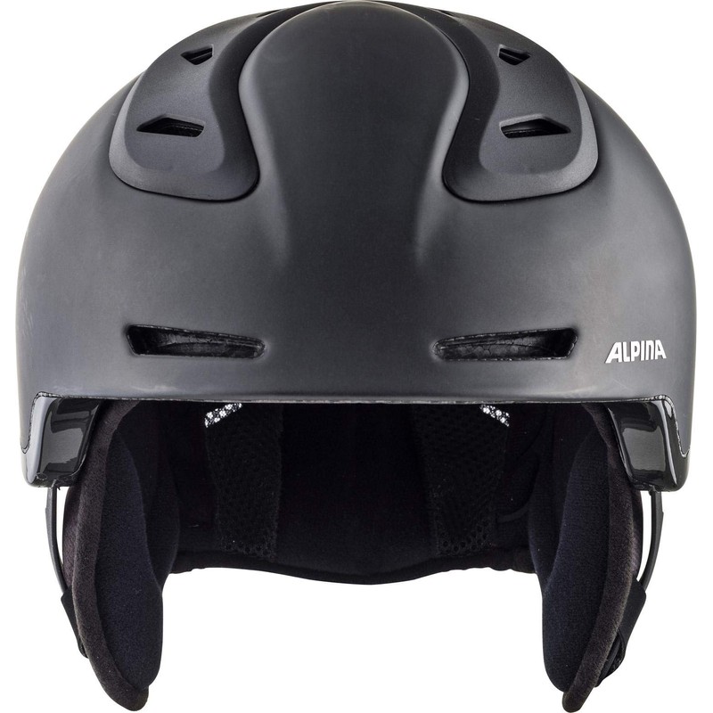 ALPINA Unisex - Adult, SPINE ski helmet, black matt, 58-61