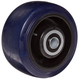 RWM Casters UPB-0420-08 4-Inch Diameter X 2-Inch Width Urethane on Polypropylene Wheel with Ball Bearing, 600-Pounds Capacity