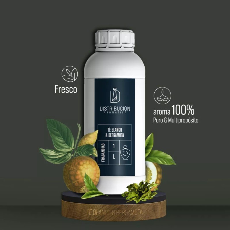 Distribución Aromática Esencia Té Blanco & Bergamota P/a Dif Aplicaciones