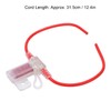 31.5cm 12AWG Car Fuse Holder TPE PVC with Manual Reset