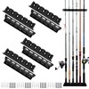 Fishing Rod Holders Wall-Mounted 4 Pairs, Simple Deluxe Fishing Pole
