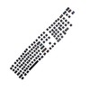 Dot Keycap Dye Sublimation Mechanical Keyboard Compatible with 61/64/68/87/96/104/108Black