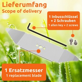 ECENCE 1x stainless steel Robomow replacement blades replacement blade for all RX models RX20 Pro RX20 u RX12 u 11010103