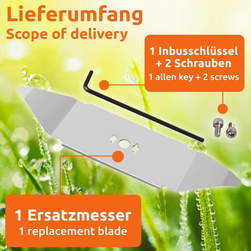 ECENCE 1x stainless steel Robomow replacement blades replacement blade for