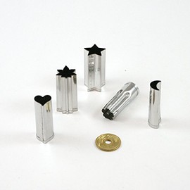 Kanda 078134 Vegetable Die, Extracted, Stainless Steel, Holly Shape, Small #1, Commercial Use