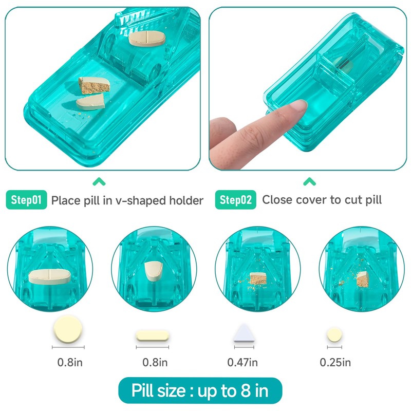 Monthly Pill Organizer 3 Times a Day - Portable Pill