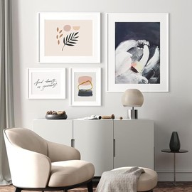 TOBEOME Picture Hanging Tools All in 1 Picture Hanger with Picture Frame Level Ruler Portable Wall Hanging Kit