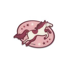 ergobag Klettie Motif World Theme World Velcro Surfaces Collecting Fun Customisation, Horse - Pink