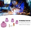 7Pcs TIG Gas Lens Kit Ceramic Cup Electrode Holder Connector