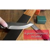 4-Piece Leather Strop Sharpening System with 13°, 15°, 17°, 21°,
