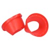 2pcs Car Speaker Waterproof Cover Silica Gel Red Insulation Protective