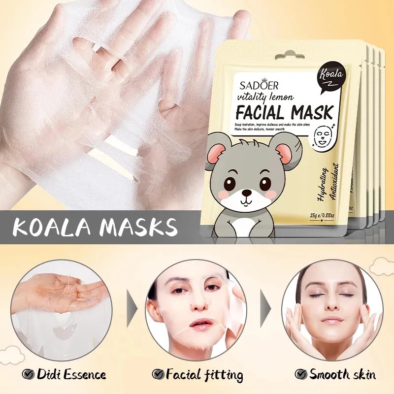 Mascarillas Faciales Limón Koala