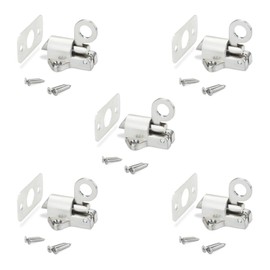 JUNKER Self-Closing Door Bolt (45 x 44 x 51.5 mm) Door Lock Spring Latch for Flaps or Doors in Caravan or Furniture Construction Pack of 5