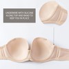 DELIMIRA Women's Underwire Contour Multiway Full Coverage Strapless Bra Plus