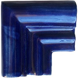 Fine Crafts Imports 5 pcs Cobalt Blue Chair Rail Corner Molding