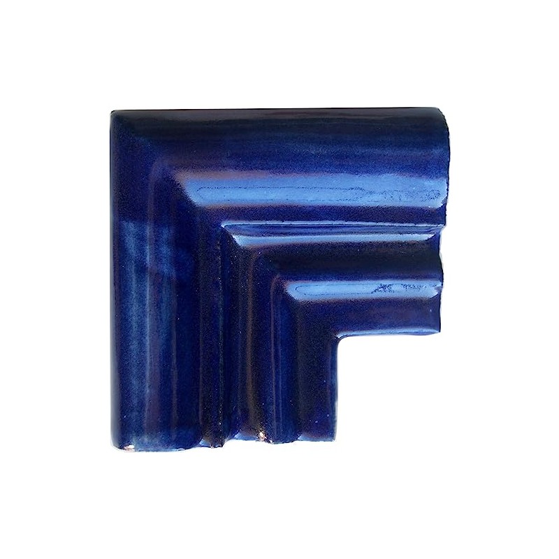Fine Crafts Imports 5 pcs Cobalt Blue Chair Rail Corner