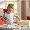 Melissa & Doug Beginner Wooden Pattern Blocks Educational Toy with