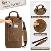 Damero Drum Stick Bag, Waxed Canvas Mallets Percussion Bag with