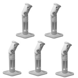 Iron Mounts White - 5 Pack Lot - Universal Wall or Ceiling Speaker Mounts Brackets fits BOSE