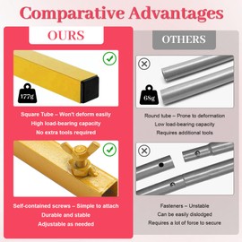 TUDDANVP Arch Backdrop Stand - 7.2 FT Upgraded Metal Arch Backdrop Stand - Easy to Set up Gold Wedding Arch Frames- for Weddings, Birthday Parties, Baby Showers, Family Gatherings