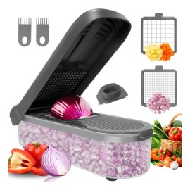 Picadora De Alimentos Multifuncional Manual 1.2 L Gris