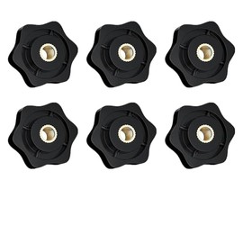 6 Pieces Wing Nuts, Wing Nuts And Bolts, M6 Wing Nut, For Plastic And Brass Star Nuts For Machinery And Systems, Furniture, Machine Tools, Fitness