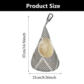 GRVICH Conical Peg Bag for Storage, Hanging Peg Bag, Storage Peg Holder Sliding on Clothesline, or Washing Line, Convenient Cotton Laundry Storage Solution for Clothes Washing Reusable