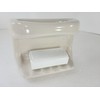 Beige Bone Almond Ceramic Soap Dish Tray Cloth Bar Washcloth