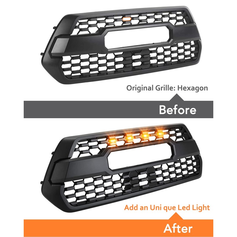 OXILAM LED Grille Lights 4 PCS with Fuse Adaptor for