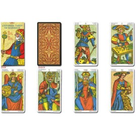 Tarot Cards, 78 Cards, Marseille Edition, Tarot Divination Telling, Universal Tarot of Marseille (English Language Not Guaranteed)