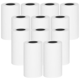 12 Rolls Kids Camera Print Paper Refill, Thermal Paper Rolls,Kids Camera Paper Roll for Most Kids Instant Digital Camera.
