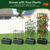 MQHUAYU 2 Pack 51" Self Watering Planter Box with Trellis,