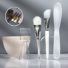 Skincare Modeling Pack Mixing & Application Kit (Bowl, Spatula, Brush, Sponge) Cosmetic White 2ea