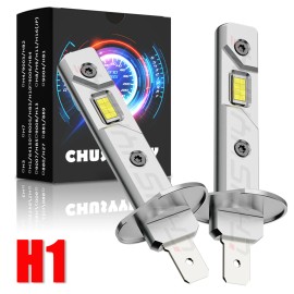 CHUSYYRAY 2CS H1 LED Headlight Kit 4000LM Hi Low Beam Bulb 6000K Lamp White High Power