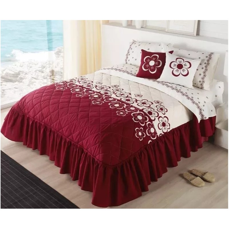 Primavera Competition Edrecolcha Floreta Magenta C/2 Cojines Matrimonial Compe