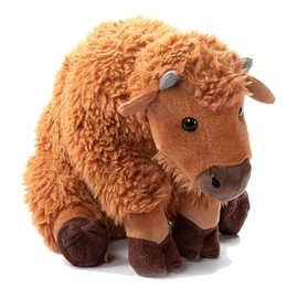 The Petting Zoo Bison Calf Stuffed Animal Plushie, Gifts for Kids, Wild Onez Wildlife Animals, Bison Calf Plush Toy 12 inches
