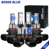 SHENKENUO 8000K ICE BLUE Bulbs Combo LED Headlight High Low