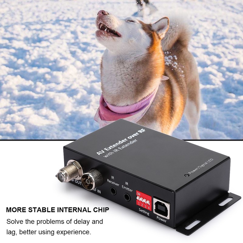 Digital Set Top TV Box RF AV Extender Repeater Adapter