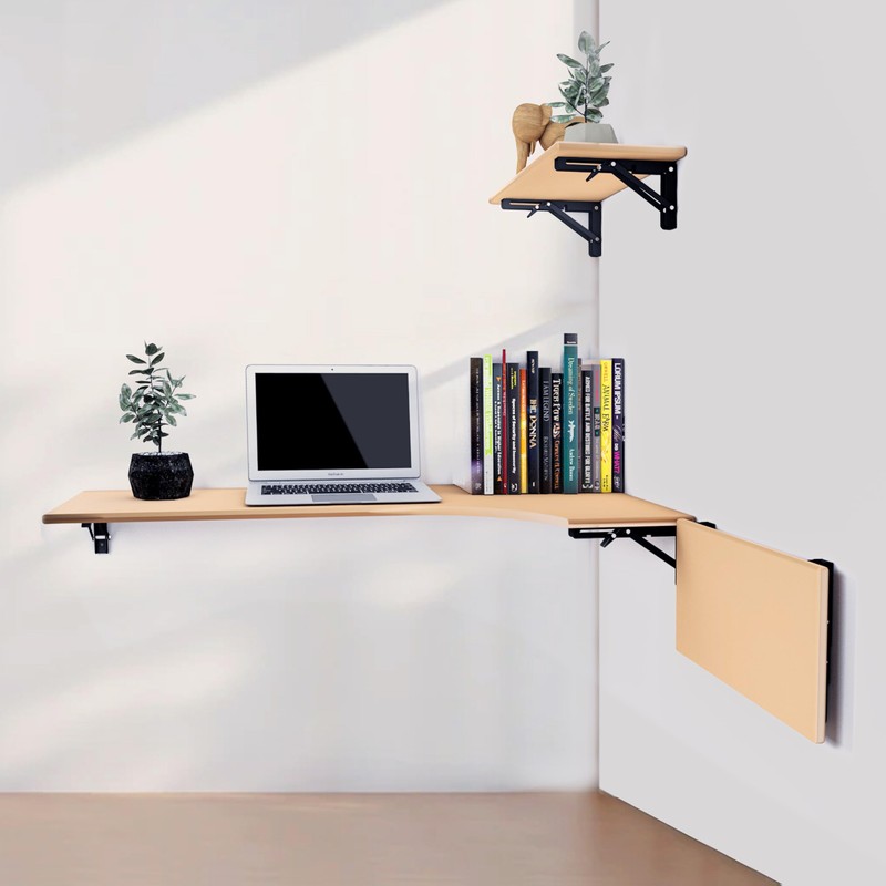 Pack of 2 Folding Console Heavy Duty 200 mm Folding