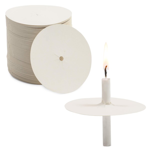 Candle Drip Protectors for Candlelight Vigil (3 in, 200 Pack)