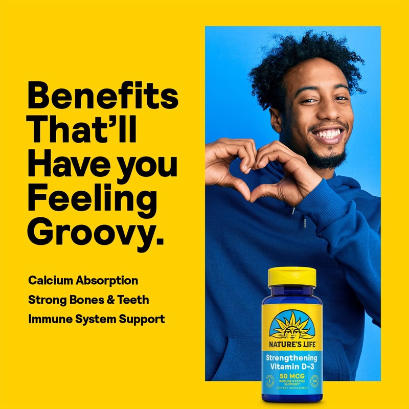 Nature's Life Strengthening Vitamin D3 2000 IU (50 mcg) -