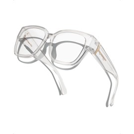 LVIOE Fit Over Blue Light Filter Glasses for Women Men, Oversized Blue Light Blocking Glasses to Wear Over Eyeglasses LB7511