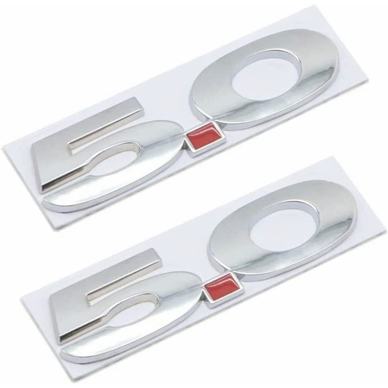 Pair Set 5.0 Liter Door Fender Emblem Badge Right Left