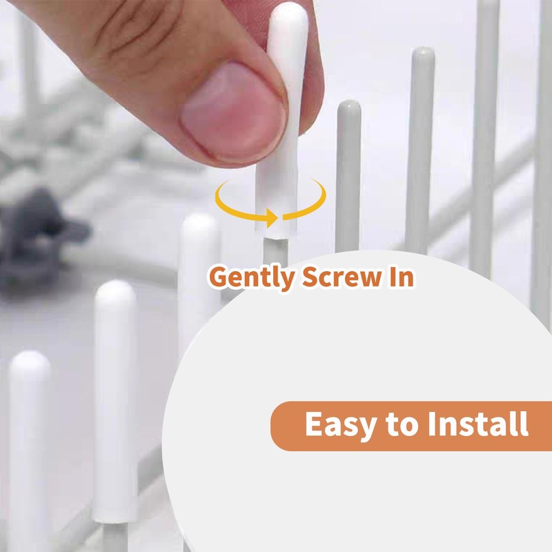 TSBSHum 100-Pack Dishwasher Rack Caps,Dishwasher Rack Repair Coating,as the Dishwasher