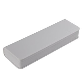 HIEALO Pencil Box,Plastic Pencil Case For Kids School Office,Grey,1 Pack,Solid