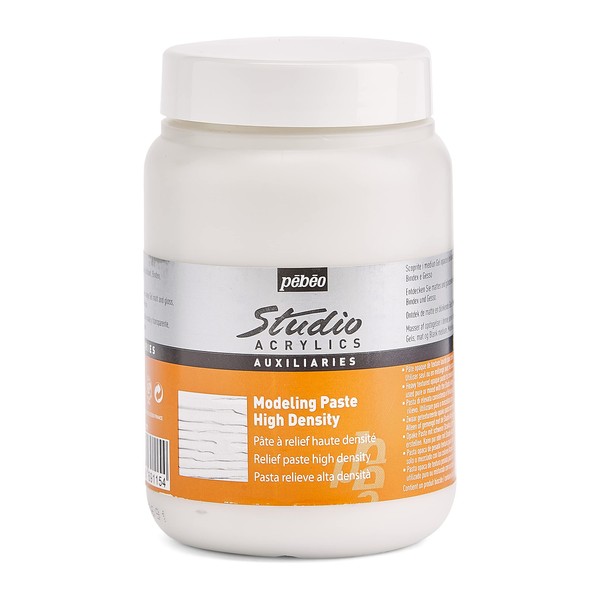 Pebeo 169115 Acrylic Studio Modellierpaste 250 ml Höhe Densität, weiß