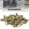 150pcs M4 Color Zinc Plating Rivet Nuts Quick Riveting Automobiles